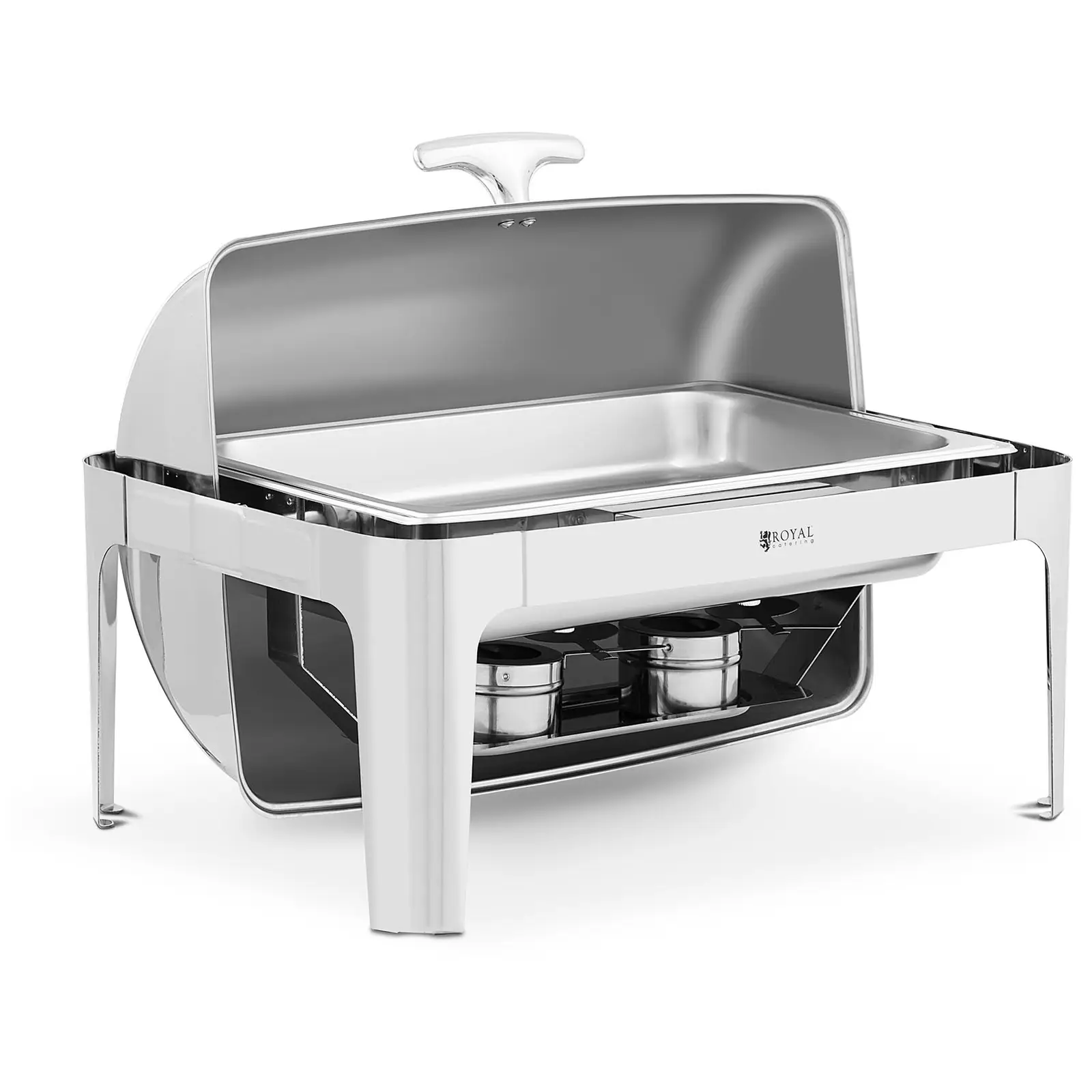 Chafing dish - GN 1/1 - Royal Catering - 8.5 L - 2 Brandstofcellen - roltop