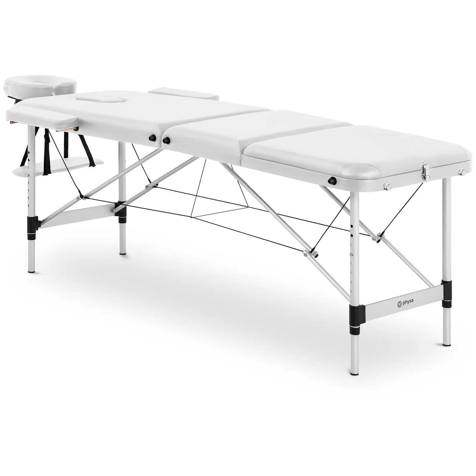 Inklapbare massagetafel - 185 x 60 x 59 cm - 180 kg - White